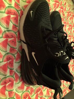 Nike Black and White Air Max 270 Sneakers